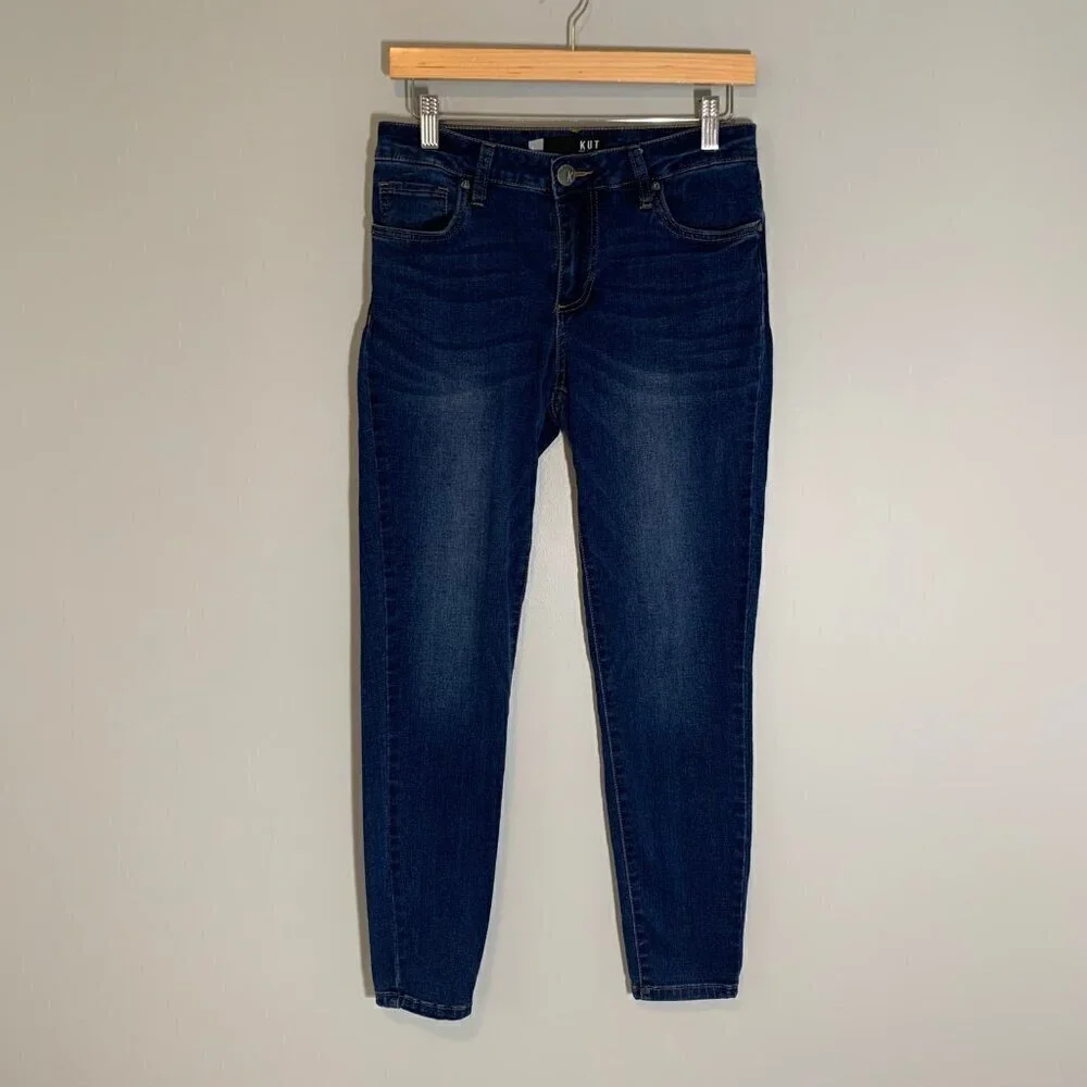 Kut From The Kloth Donna Ankle Skinny Jeans Women Size 4 Dark Wash Stretch Denim